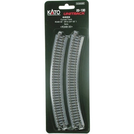 Kato N Scale Unitrack R348-30 Curve Track 4 Pack