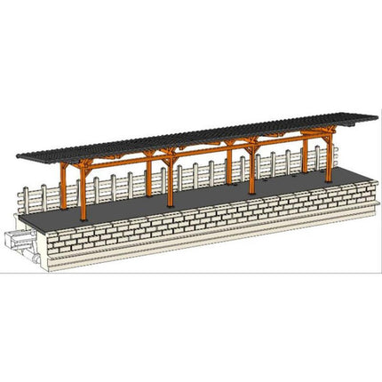 Kato N Scale Local Platform W/Roof