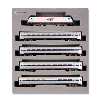 Kato N Scale Amtrak ACS-64 #621 Amfleet PhVI Passenger Car Set 4 Cars