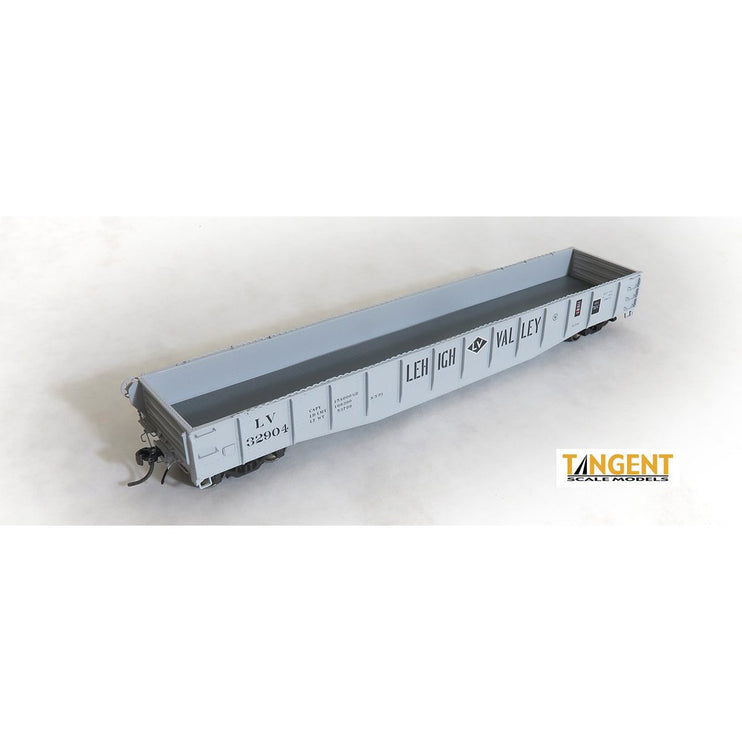 Tangent Lehigh Valley “Gray 5-1973” Bethlehem 70-Ton Riveted Drop-End Gondola #32904