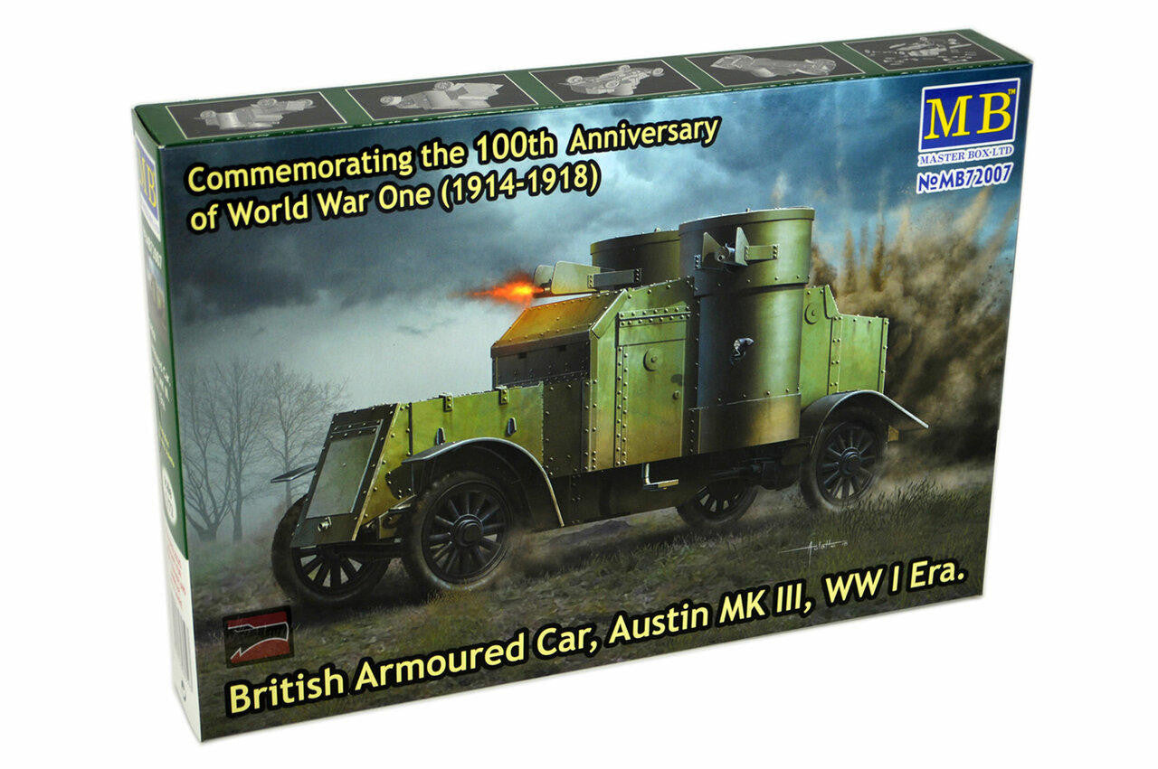 Model Kit Boss Austin Master Box LTD 1/72 Master Box British Armoured Car, Austin, MK III, W ...