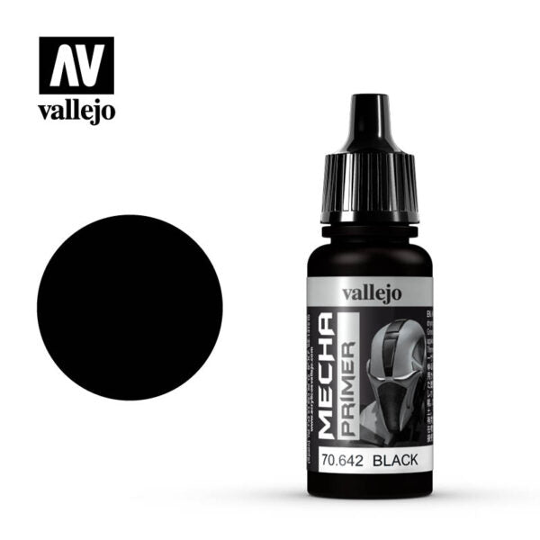 Vallejo Mecha Color Black Primer 17ml Bottle