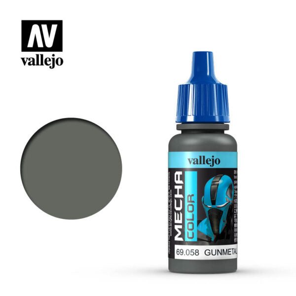 Vallejo Mecha Color Gunmetal 17ml Bottle