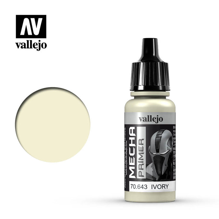 Vallejo Mecha Color  Ivory Primer 17ml Bottle