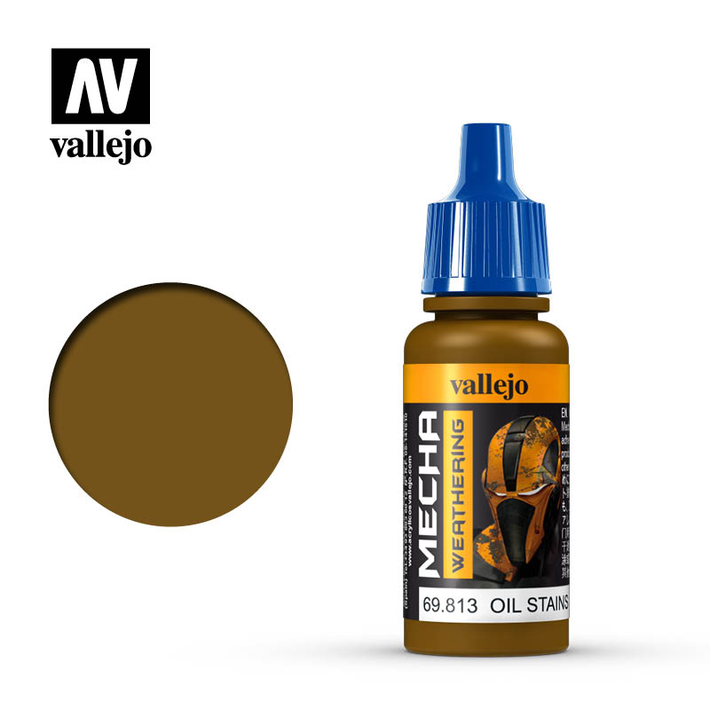 Vallejo Mecha Color Oil Stains (Gloss) 17ml Bottle VLJ69813