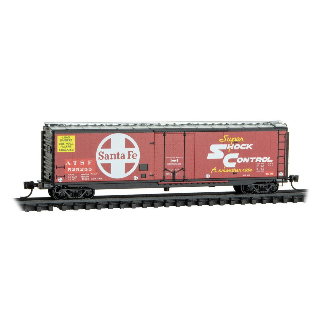 Micro Line Scale Micro Trains Line N Scale ATSF Rd# 525255 – Fusion Scale Hobbies