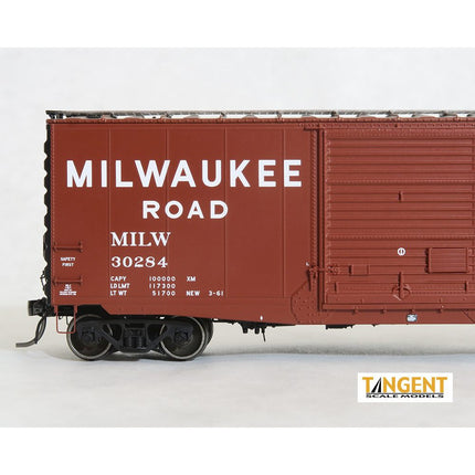 Tangent Milwaukee Road (MILW) “Original 3-1961” 40′ PS-1 9′ Door Boxcar #30255