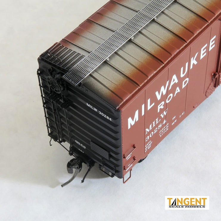 Tangent Milwaukee Road (MILW) “Original 3-1961” 40′ PS-1 9′ Door Boxcar #30255