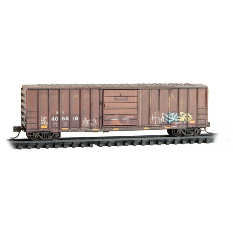 Micro Trains N Scale 50' Rib Side Box Car NS Family #10 Norfolk Southern NS 406818