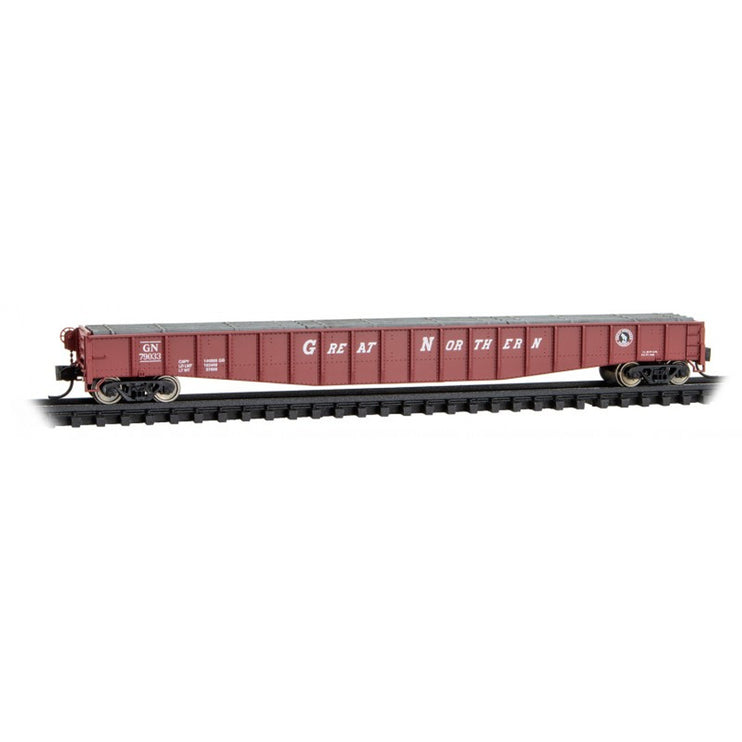 Micro Trains N Scale  65' 70-Ton Mill Gondola Great Northern (GN) 79033