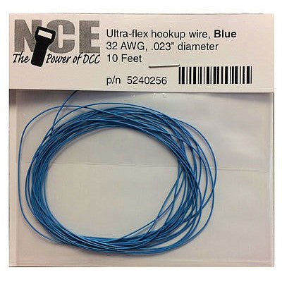 NCE DCC Blue Wire 32awg 10ft