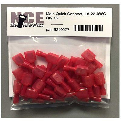 NCE DCC Male Quick Con Red 32pkg