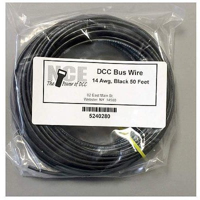 NCE DCC Dcc Main Bus Wire Blk 50'