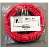 NCE 14 Awg Red Bus Wire 100 Foot Roll For Layout Wiring