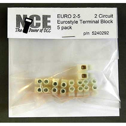 NCE DCC Euro2-5 Term Strip 5/Pk