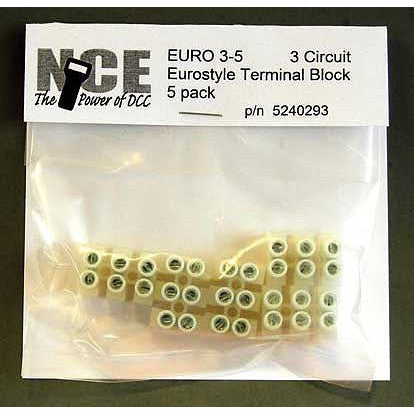 NCE DCC Euro3-5 Term Strip 5/Pk