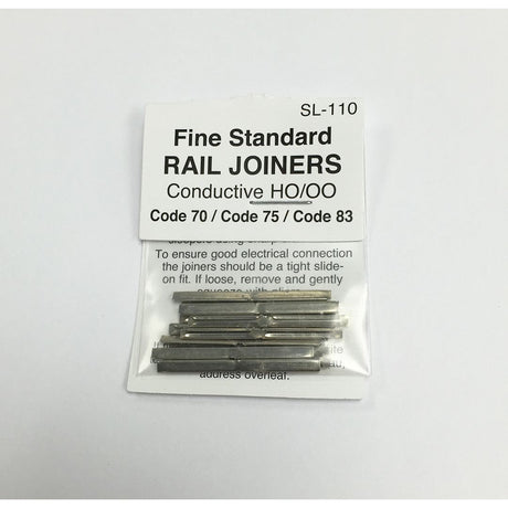 Peco HO Scale Code 70 / 75 / 83 Rail Joiners 24 Pack