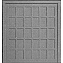 Pikestuff Doors (White Styrene)30-Panel Wood pkg(2)