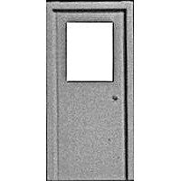 Pikestuff Doors (White Styrene)Entryway Type w/Single Large Window pkg(3)