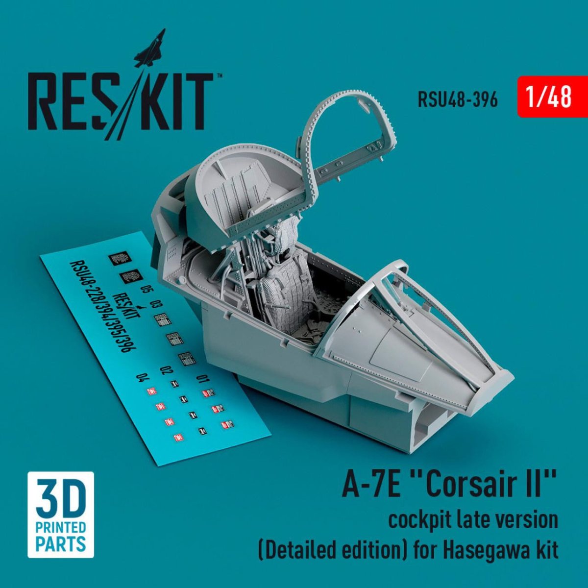 Reskit Reskit 1/48 Reskit A-7E Corsair II cockpit late version (Detailed edit ...