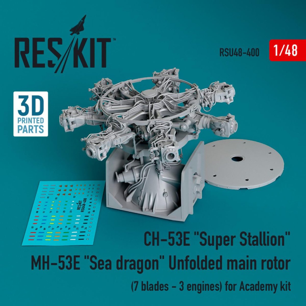 Reskit Reskit 1/48 Reskit CH-53E Super Stallion, MH-53E Sea dragon unfolded m ...