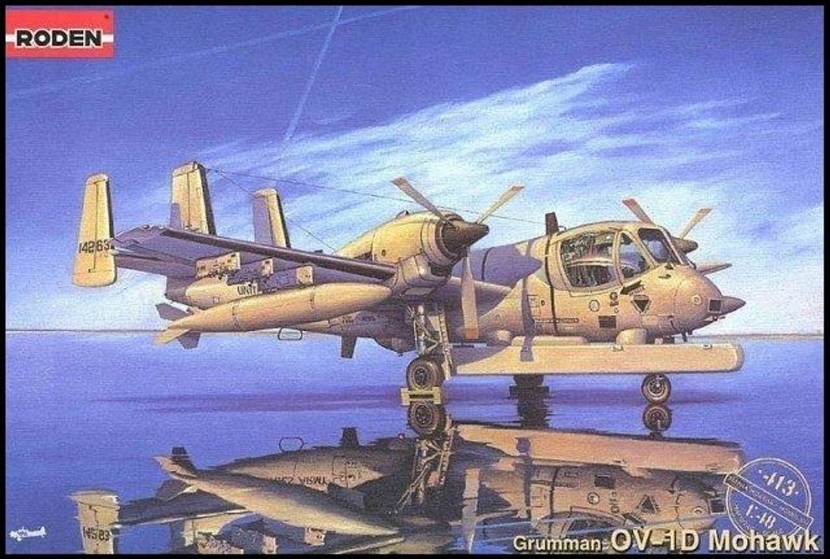 Mohawk Roden Roden 1/48 Roden OV1D Mohawk Recon Multi-Purpose US Aircraft – Fusion ...