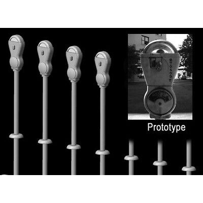 High Tech Details HO Silver Parking Meters (14)