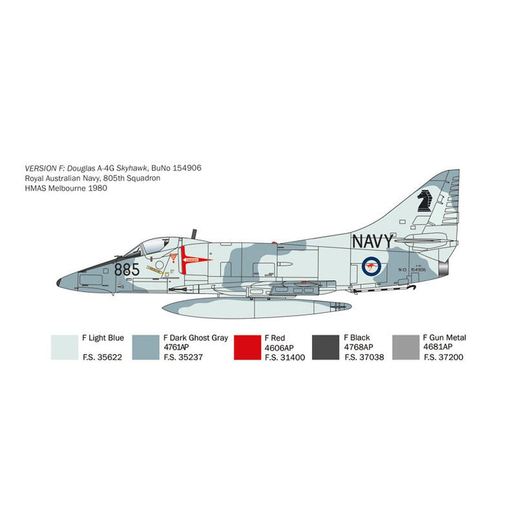 Italeri US Navy A-4E/F/G Skyhawk 1:48 Model Kit