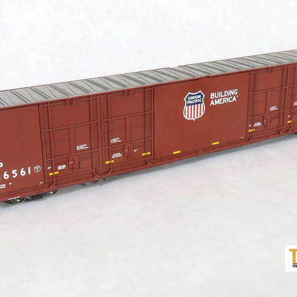 Tangent HO UP (SP) “Building America Repaint 2011+” Greenville 86′ Quad Plug Door Box Car #616541