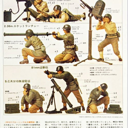 Tamiya 35086 1/35 US Gun & Mortar Team Set