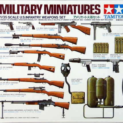 Tamiya 35121 1/35 U.S. Infantry Weapons Set