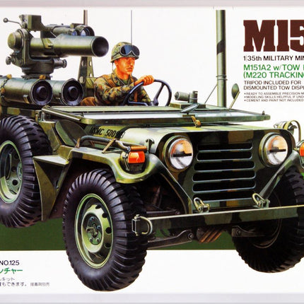 Tamiya 35125 1/35 M151A2 Jeep with TOW Missile Launcher