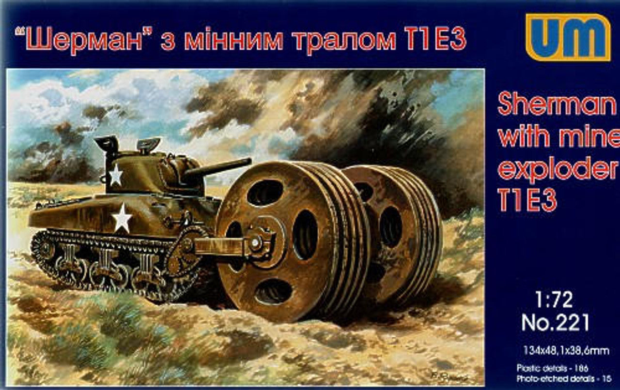 Uni Model 1/72 Uni Model Tank M4A1 with T1E3 Mine Exploder – Fusion ...