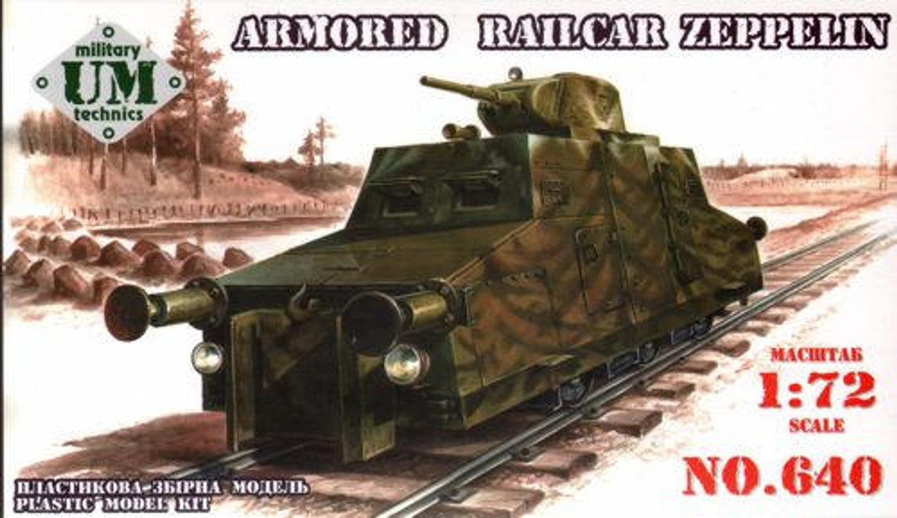 Zeppelin Scale Uni Model 1/72 Uni Model Armored railcar Zeppelin – Fusion Scale Hobbies