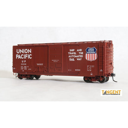 Tangent Union Pacific (UP) “BC-50-10 11-63+” 40′ PS-1 Combination Door Boxcar #111163