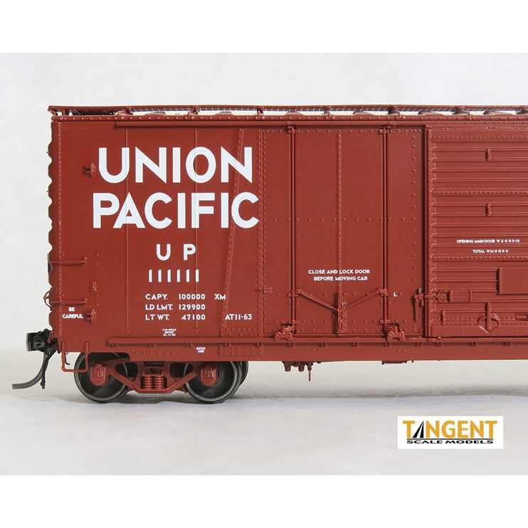 Tangent Union Pacific (UP) “BC-50-10 11-63+” 40′ PS-1 Combination Door Boxcar #111163