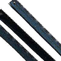 Zona 36657 Mini-Junior Hack Saw Replacement Blade 3-Pack 6" Long x 5-3/4" Between Pins, 1/4" Wide, .015" Kerf, 32 TPI Fits 795-35600