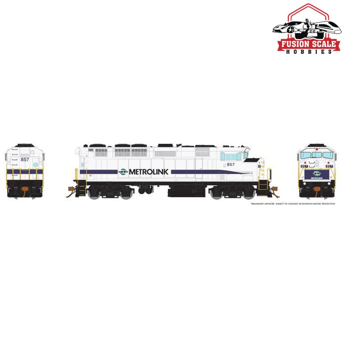 Rapido Trains HO Scale Metrolink EMD F59PH #853 With ESU LokSound