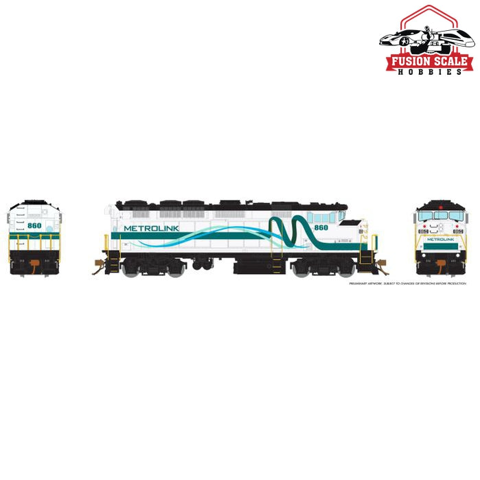 Rapido Trains HO Scale Metrolink EMD F59PH #853 With ESU LokSound