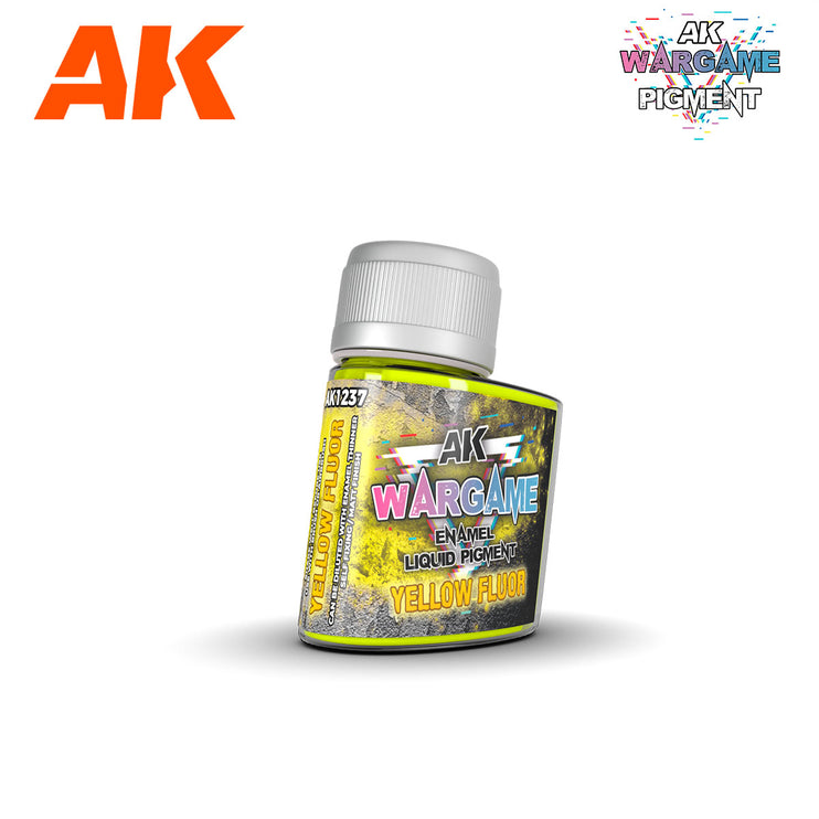 AK Interactive Wargame Enamel Liquid Pigments Fluorescent Yellow 35ml