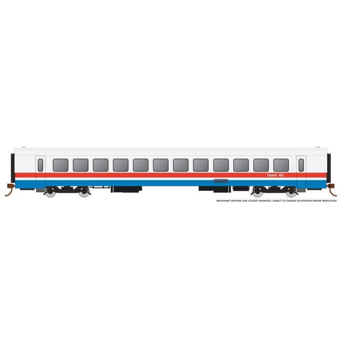 Rapido N Scale RTL Turboliner Coach Amtrak Phase III Early #182