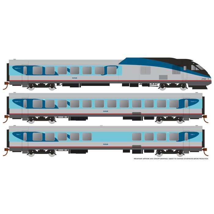 Rapido N Scale RTL Turboliner DCC Sound Amtrak Phase V