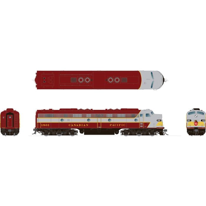 Rapido HO Scale Canadian Pacific EMD E8a Block #1800