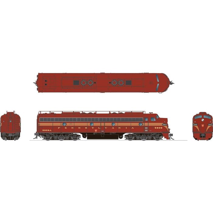 Rapido HO Scale Pennsylvania Railroad EMD E8a #5835