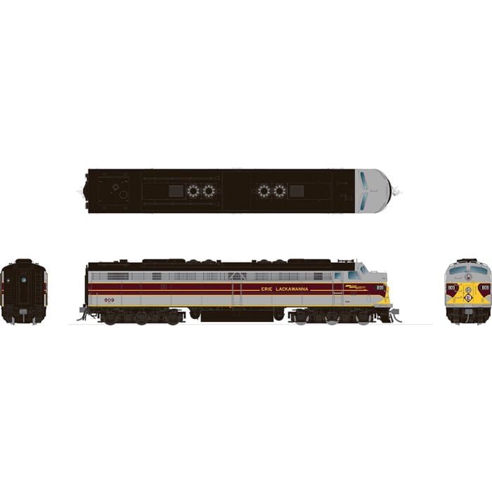 Rapido HO Scale Erie Lackawanna EMD E8a #814