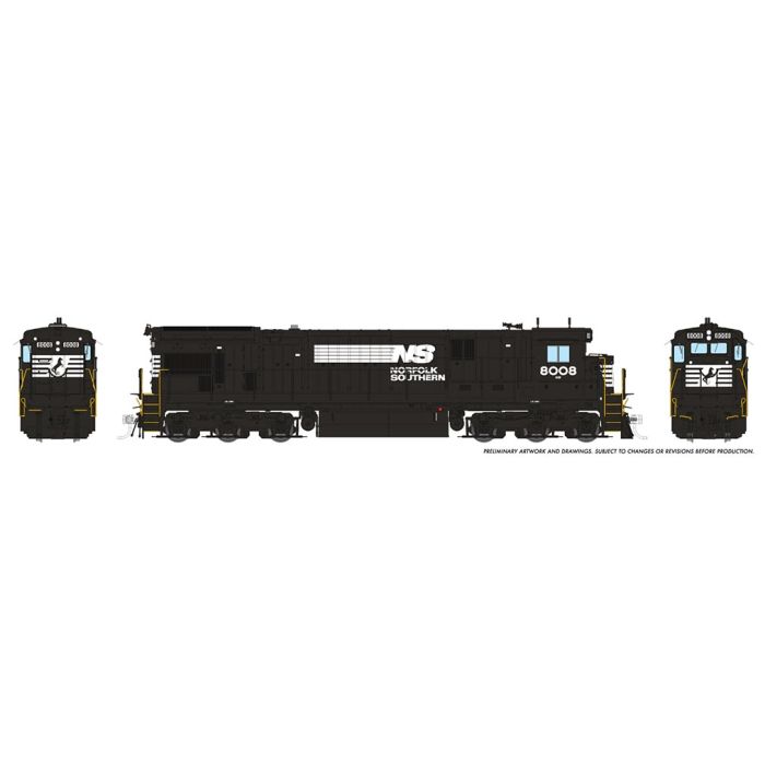 Rapido HO Scale C30-7 DC Only Norfolk Southern #8008