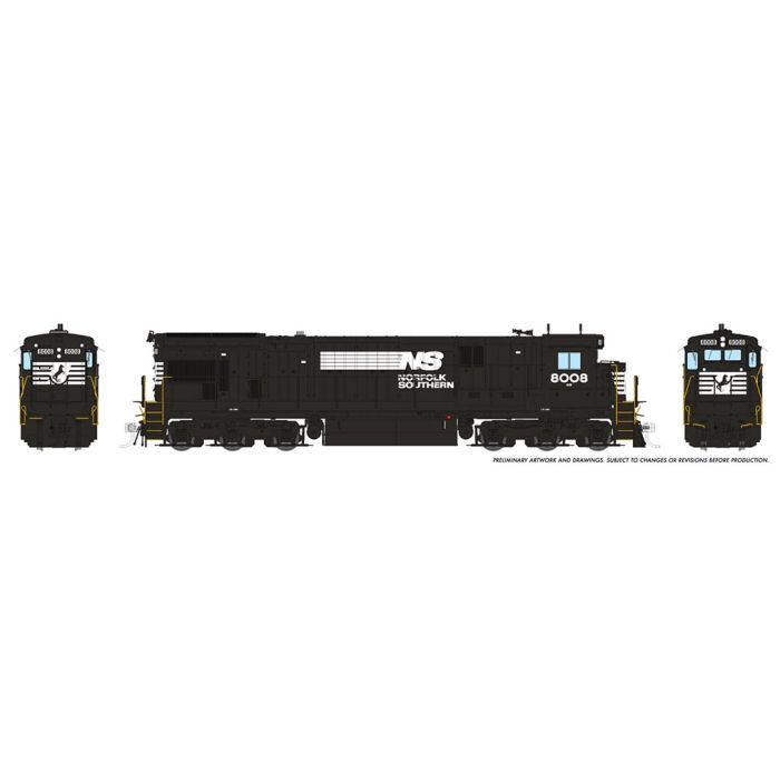 Rapido HO Scale C30-7 DCC Sound Norfolk Southern #8008