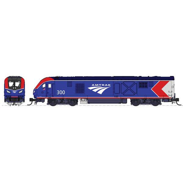 Kato N Scale ALC-42 Charger Amtrak Phase VI #304 w/ Digitrax DCC w/ Soundtraxx DCC + Sound