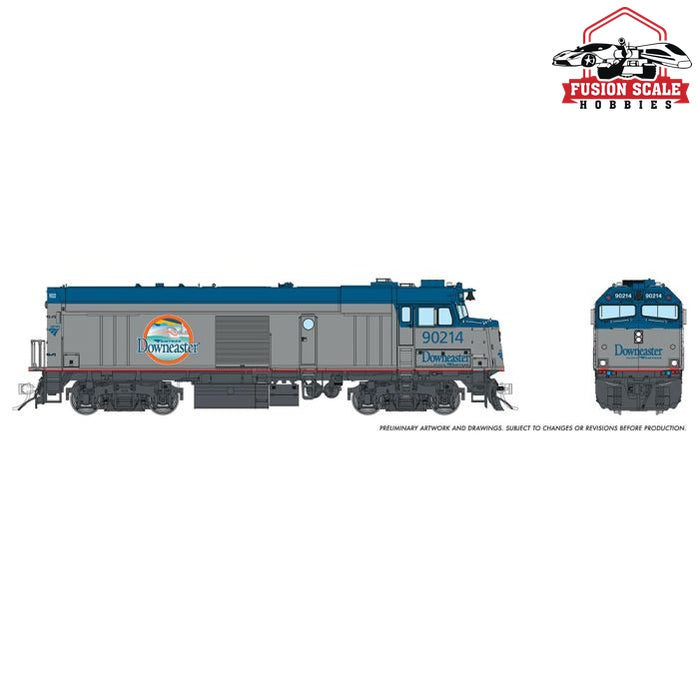 Rapido HO Scale Amtrak NPCU Downeaster 90214 DC