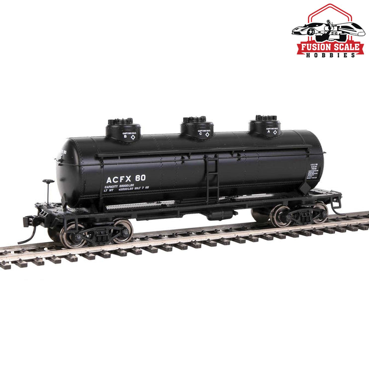 Walthers Mainline HO Scale 36' 3-Dome Tank Car Ready to Run ACFX #60